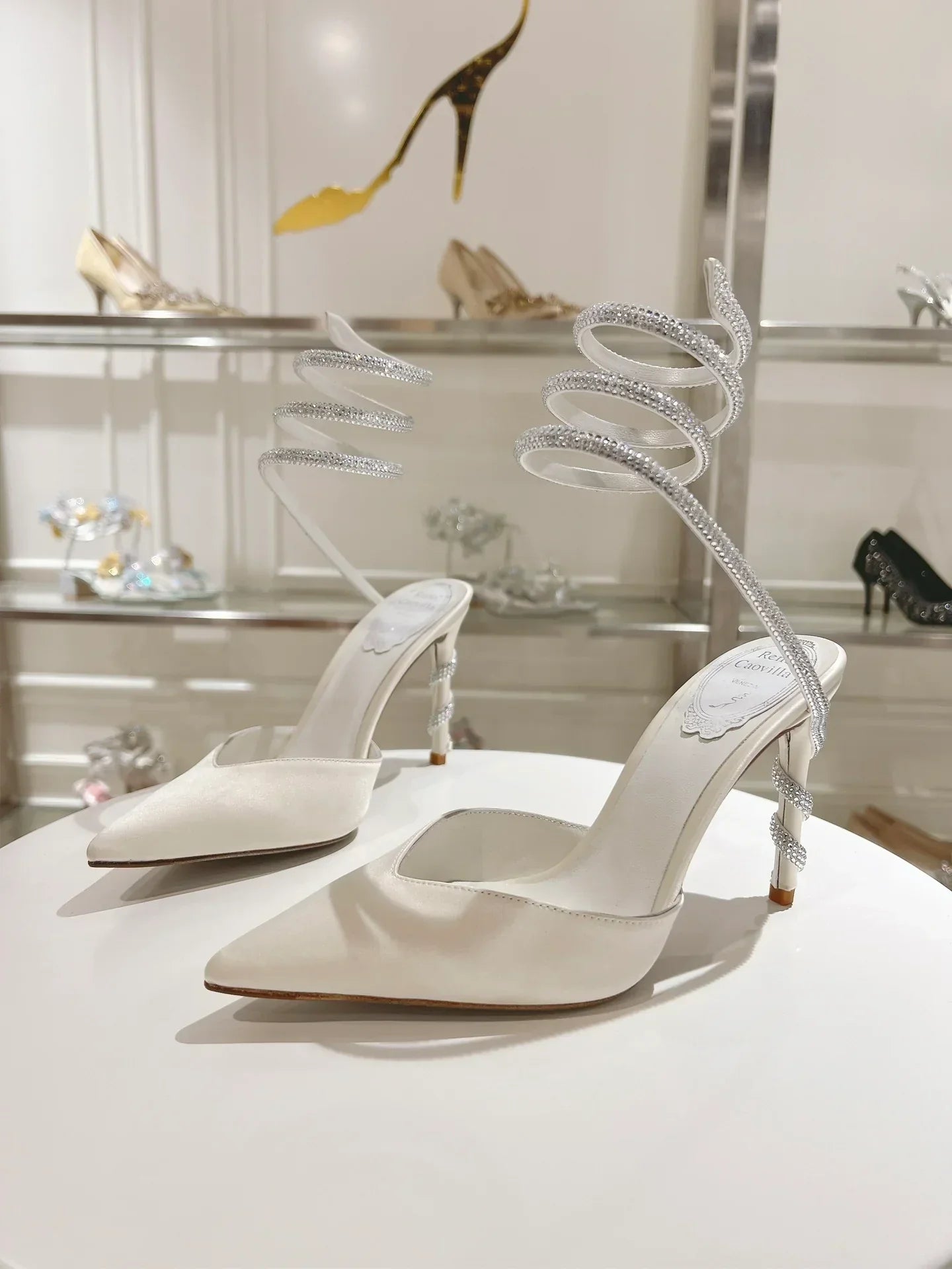 Cleo Snake-Design Heels