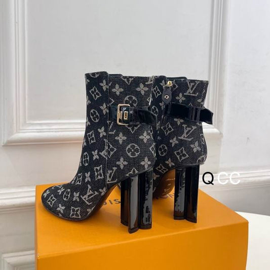 Denim Ankle Boots