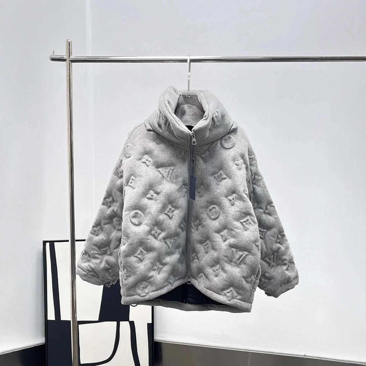 Unisex Textured Puffer Jacket