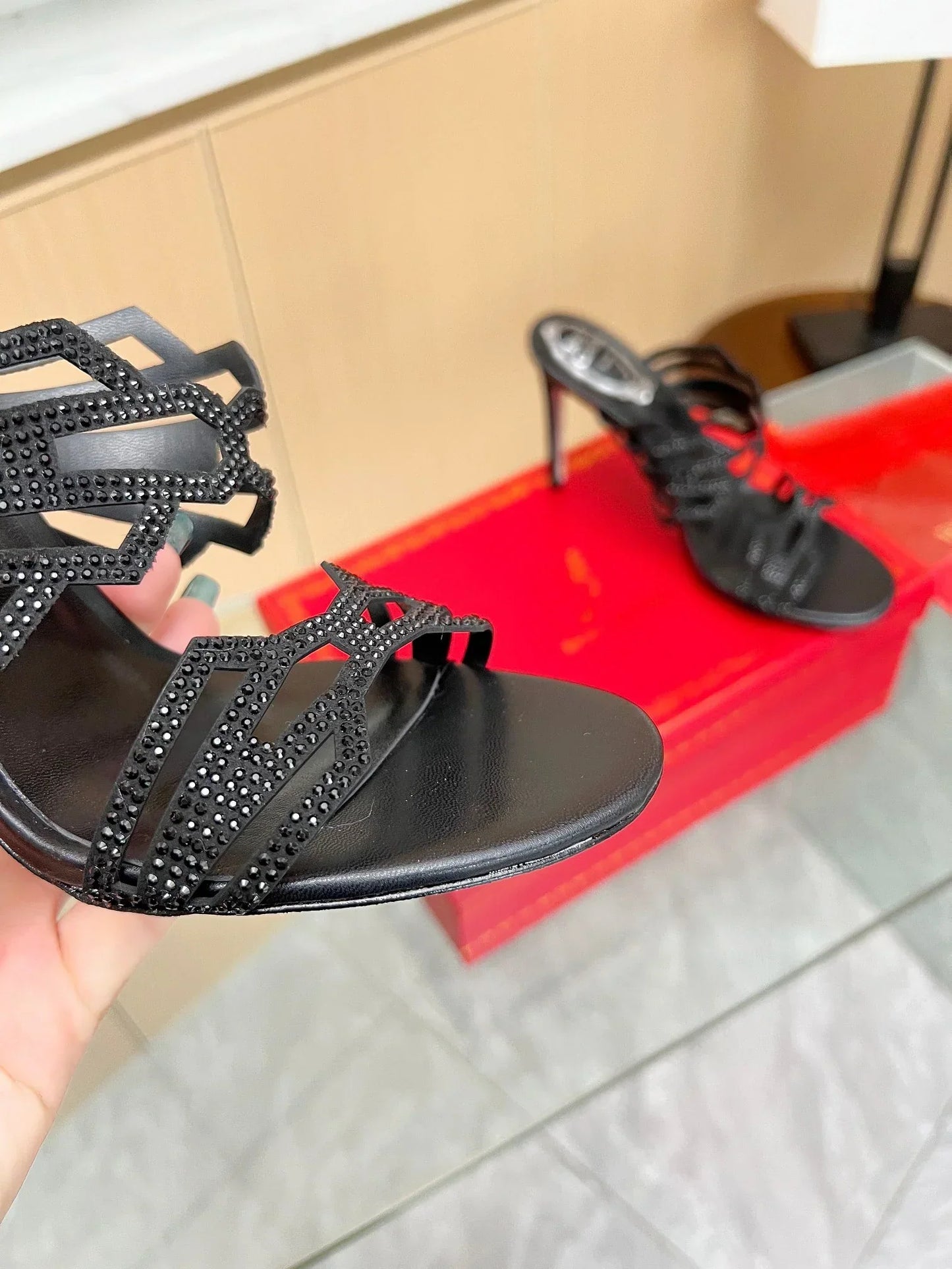 Crystal Diamond High Heels