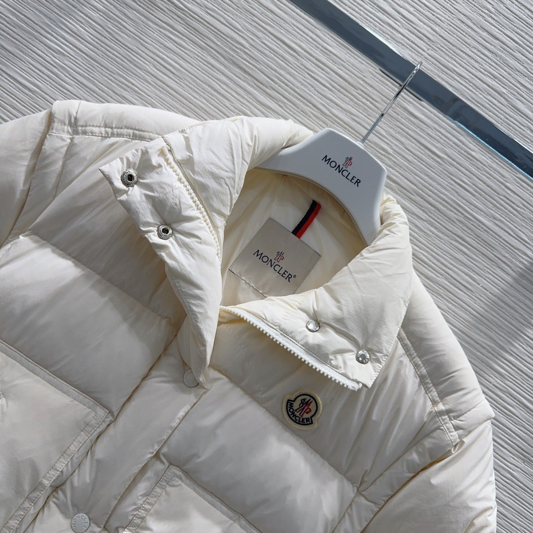 Cream Detachable Puffer