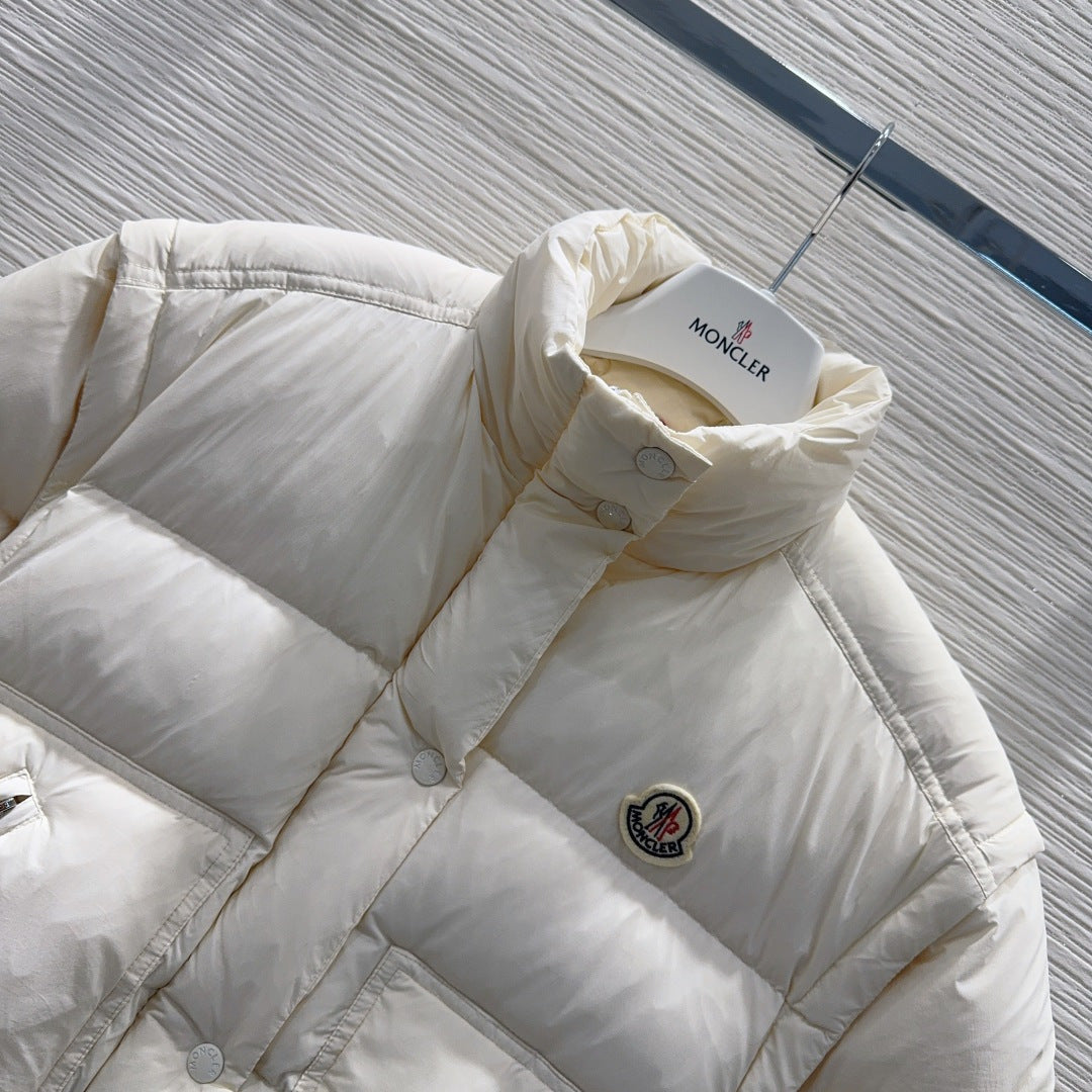Cream Detachable Puffer